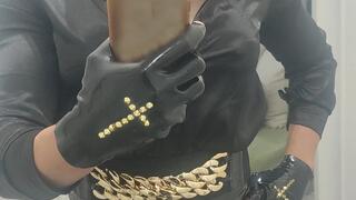 Crossdresser in latex