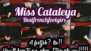 Miss Cataleya A footjob? No!! You'll have to cum when I trample you!!!!!