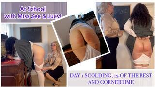 At School with Miss Zee & LucyL Day 1 Scolding, 12 of the Best and Corner time - mobile and tablet friendly version