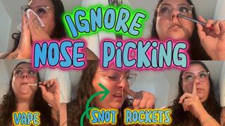 Goddess Secretary Snot & Smoke Ignore – Glasses, Nose Play, Vape Clouds, Snot Rockets on Keyboard