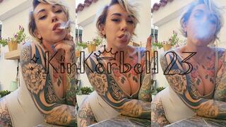Classic outdoor smoking with Kinkerbell23