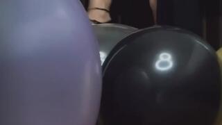 Loona Pop and Empress scarlett pops balloons with their heels