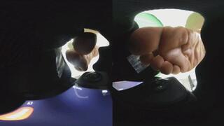 3DVR180 ANNA put the dwarf in her shoe and POV it over