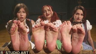 Octoberfest Bastinado Party - Patty, Tilda, and Elaria (FULL HD MP4)