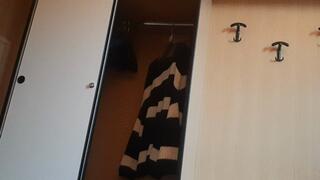 STUCK IN THE WARDROBE SHOWING ASS