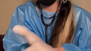 Medical proper visual stimulation for male patient to give sperm sample