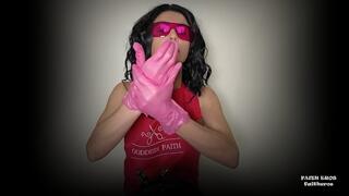 CASTRATRIX HAIR SALOON - PINK GLASSES AND GLOVES - CUSTOM