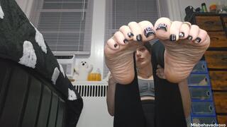 I've always wanted a foot slave but I never thought it would be my step-brother. Atfer returning home from the gym and catching him sniffing my dirty socks I make him my personal foot slave and he's going to worship my feet everyday or I am going to tell