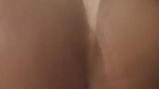 Latina Brandy Salazar's Tight Pussy Gushing Out the Creampie