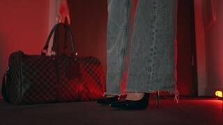 Goddess Returns From Work in High Heels – Slave Foot Worship [HD]