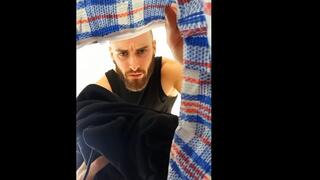 Giant find a tiny in his laundry... (humiliation & stomping POV)
