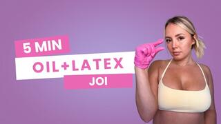 5 Min Oiled Glove JOI with SPH