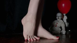 M - Sexy Feet with IT Red Toenails Barefoot