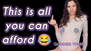 This is all you can afford