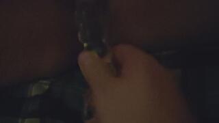 Fingering with Glasdildo