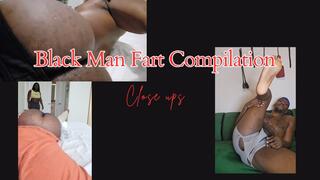 black man close up fart compilation