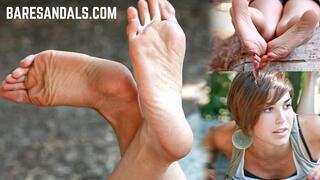 Ginevra's stunning long toes, flexible soles, and slender feet - Video update 13288 HD
