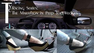 Racing Series: The Marathon in Peep Toe Wedges (mp4 1080p)