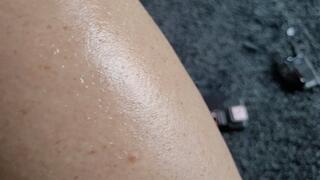 Being misS A and playing whit my legs in red heels part 2