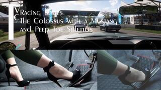 Racing Series: The Colossus with a Mustang and Peep Toe Stilettos (mp4 1080p)