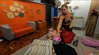 DOUBLE SOFA FOR A LAZY SLAVE - NEW GIRL LUANA LIMA - FULL VERSION IN FULL HD - KC PRODUCTIONS 2025