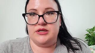 Katy's Sweaty, Dripping Face and Chest