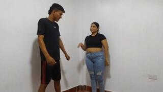 Defeated and Humiliated: She Crushes Him in Mixed Wrestling