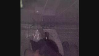 Boy films himself sucking his dildo