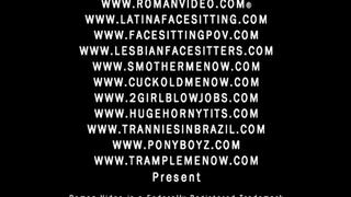 Kelly Divine in hot nude femdom facesitting jeans face sitting ass worship pussy licking ass licking to orgasm face smothering and verbal humiliation 554