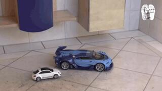 Two RC Cars under Wellies