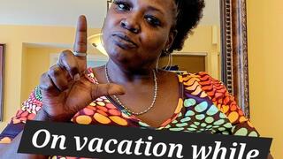 On vacation while you pay reparations