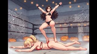 Female Wrestling Confessions #24: Brunette's Brutal Confession of Dominance