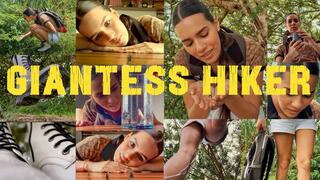 GIANTESS HIKER - Gigantic Andrea squish, unaware, laughter, capture 1080