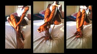 Oh so Golden! Sun kissed feet oiling