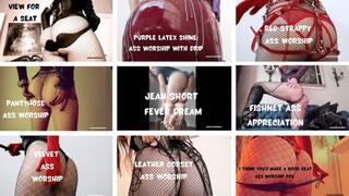 Collection: Ass Worship POVs Part TWO