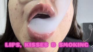 Lips, kisses & smoking