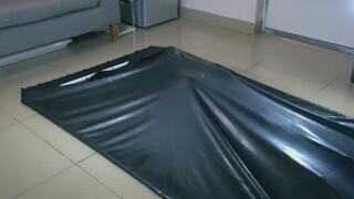 Latex vacuum bed restraint training