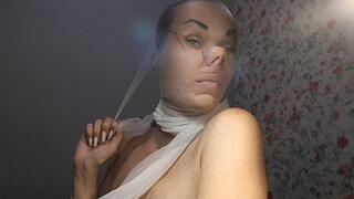 Nylon white stocking make perfect pinched nose WMV