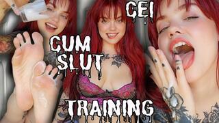 Your Cum Slut Training Starts NOW! - CEI - Ginger Rae - cum eating instructions - cum eating encouragement - cum play - humiliation - femdom