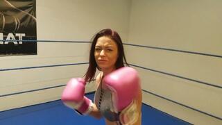 Sarah Brooke vs Rocky M Boxing - (AI Upscaled)