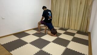 Shoulder riding on ponygirl and ponyplay #AS034