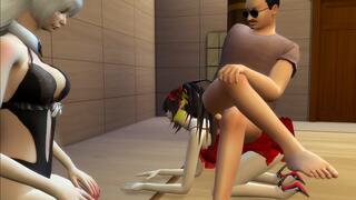 Tokisaki & Origami – Night of Surrender in the sadistic Master’s Villa