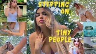 STEPPING ON TINY PEOPLE - Gabriella squashes, looms, pokes, captures 4K
