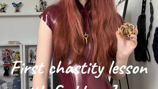 Chastity with Rubber Queen Goddess Jane