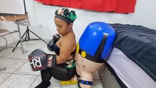 Evil Dwarf Brunette ends the life of the Paulo Troxa doll with her farts and fighting moves Part 3 By Evil Dwarf Cam Full HD