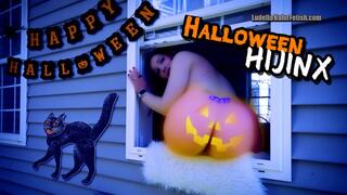 Halloween Hijinx - aka Ludella’s GREAT Swollen PUMPKIN - Lots of Spanking and Paranormal Pranking - Slapstick Butt Pranks with ENF - WMV 720p version