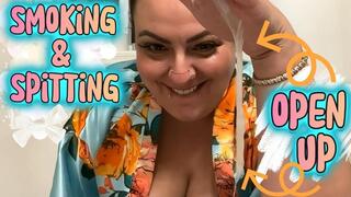 Glamour Goddess Smoke and Spit Humiliation: Thick Drool Feeding for Pathetic Losers