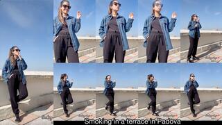 Smoking in a terrace in Padova