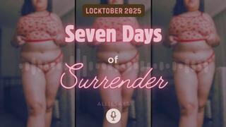 Locktober 2025: Seven Days of Surrender - AllieSays Chastity Training Femdom POV Sensual Domination Erotic Audio