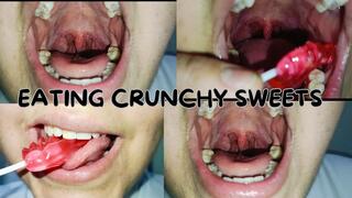 Filling my mouth with sweet